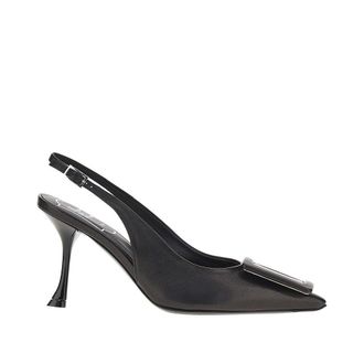 Roger Vivier Viv in the City nappa leather slingback Woman 36