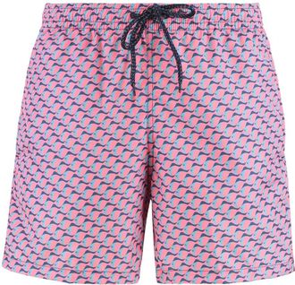 Drumohr Zwemshorts met Mesh Voering en Zakken - Heren - Strandmode - Roze - S - Polyester - Badmode