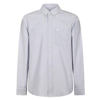 Carhartt Work in Progress L/S C-Logo Shirt - male - Carhartt Wip - Formal Shirts - Blue - XL - Shirts