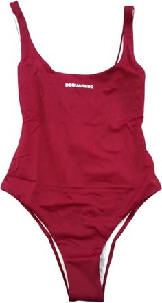 Dsquared2 Stijlvol One Piece Badpak - Dames - Badpakken - Rood - XS - Badmode
