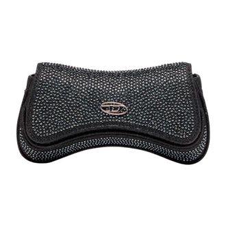 Diesel Shoulder Bags, female, Black, Size: ONE SIZE Play-Mini Crossbody Bag