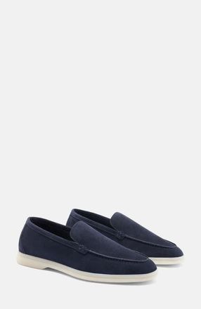 Scarosso Ludovica Loafers in Blue - Suede at Nordstrom, Size 37.5