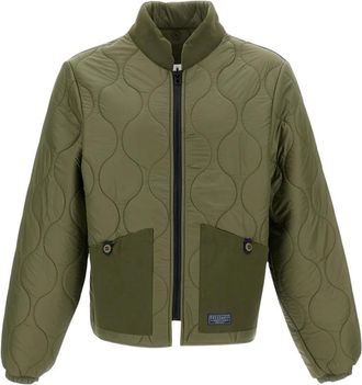 Manifattura Ceccarelli Jassen, Heren, Groen, 3Xs, Katoen, Quilted Jacket Liner