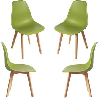 Regalos Miguel Packs Sillas Comedor - Pack 4 Sillas Kelen - Verde