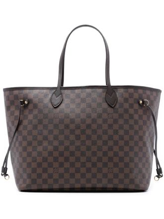 Louis Vuitton Borsa tote Neverfull GM in tela Damier Ebène 2013 - Marrone