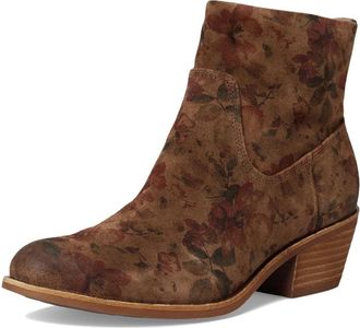 S&ouml;fft April SF0116120 Boots WomensB Brown Floral Suede Ankle Bootie ZOGG3227
