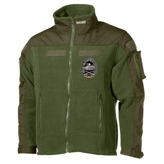 Copytec Combat Fleece Jacket Panzergrenadier PzGren-Btl Grenadier Beret Free Name 30562, olive, XL