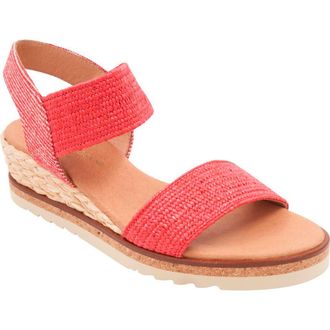 Andr&eacute; Assous Neveah Featherweight Wedge Sandal in Red at Nordstrom Rack, Size 11