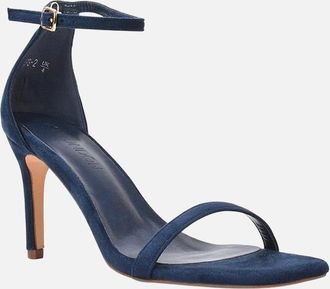 XY London Womens XY London Womens/Ladies Emma Square Toe High Stiletto Heel Sandals - Navy - Size: 4
