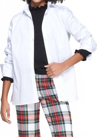 Vilagallo Back Buttons Shirt In White