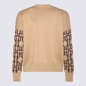 Palm Angels Mens Sweaters Beige _wv