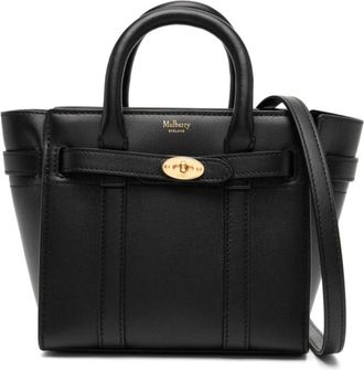 Mulberry Handbags, female, Black, ONE SIZE, Black Grained Leather Shoulder Bag