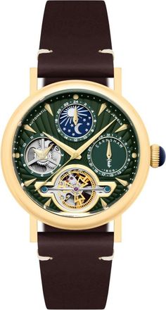 Earnshaw Beaufort Green Dial Mens Watch ES-8309-02