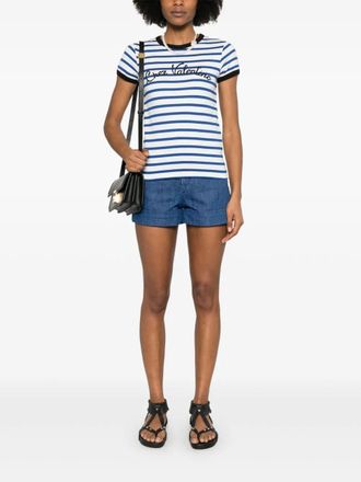Valentino Gestreepte Katoenen Jersey T-shirt