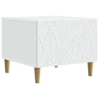 vidaXL Mesa De Centro Blanco 50 X 49 X 40 Cm Madera De Ingenier&iacute;a Vidaxl