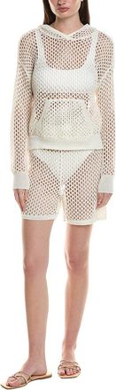 NVLT Nvlt 2Pc Crochet Hoodie & Short Set