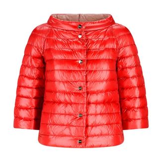 Herno Winter Jackets, female, Red, Size: 2XS Reversible Down Jacket