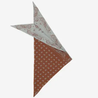 Guest In Residence Womens Scarf Cotton-Silk Burnt Sienna Scarfs
