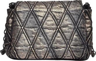 Diesel Charm Crossbody Bag - Dames - Tassen - Zwart - Maat: ONE Size Katoen