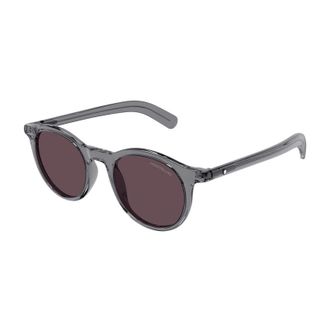 Montblanc MB0353S 003 Shiny Grey/Violet