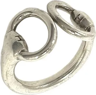 Herm&egrave;s Silver Silver 925 Band Ring (Pre-Owned)