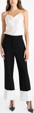 Cinq &agrave; Sept Maesa Colorblock Pants In Black