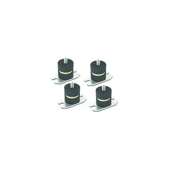 DC 4 Pz Antivibranti A Pavimento Con Piastra Misura: Hxl 40x40 Mm M8x22