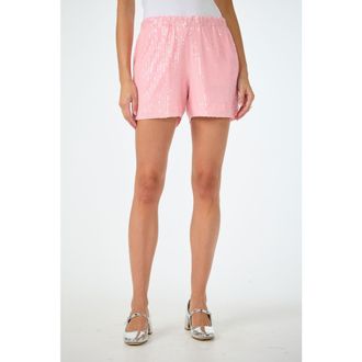 Trina Turk Idol Sequin Short in Desert Rose at Nordstrom, Size Medium