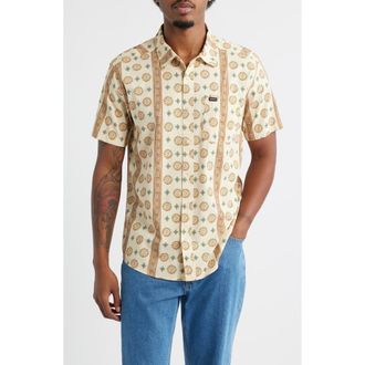 Rvca Anytime Short Sleeve Button-Up Shirt in Ceramic at Nordstrom Rack, Size Small