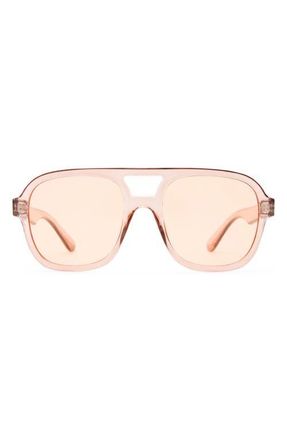 AIRE Whirlpool 53mm Aviator Sunglasses in Sand /Peach Tint at Nordstrom