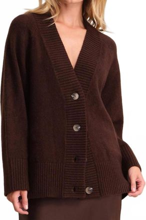 525 america Miller Oversized Cozy Cardigan In Coffee Bean