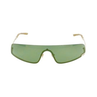 Gucci Sunglasses, unisex, Green, ONE SIZE, Ivory Green Sunglasses Stylish Model