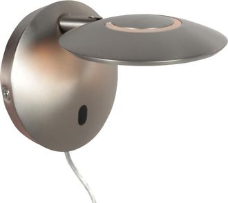Steinhauer Aplique De Pared - Acero - Zenith2 - Pl&aacute;stico Metal - &Oslash; 15cm