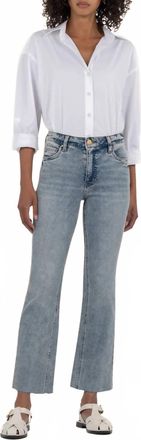 Kut from the Kloth Kelsey Ankle Length Flare Jean In Devotion With Med Base Wash