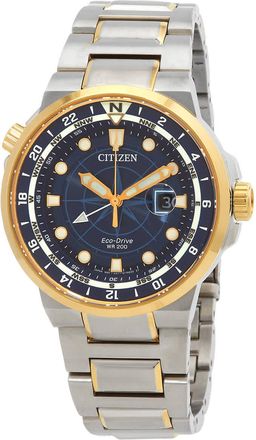 Citizen Eco-Drive Endeavor Blue Dial Mens Watch BJ7144-52L