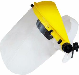 AMA Visiera protettiva maggiorata regolabile in policarbonato