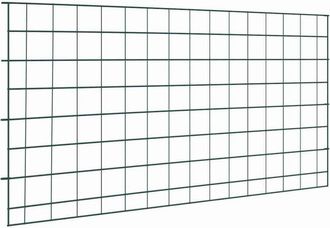 vidaXL Juego De Cercas Para Estanque 5 Pcs Verde 100 X 50 Cm Acero Vidaxl