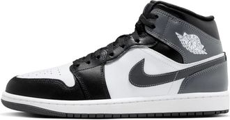 Nike Jordan Mid Wit Zwart Sneakers - Heren - Fitnessschoenen - Grijs - 38 1/2 EU - Leer - Fitness