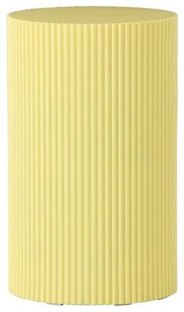 VE DESIGN Design Beistelltisch und Blumens&auml;ule Lenox &oslash; 30.5 x 50 cm, Gelb