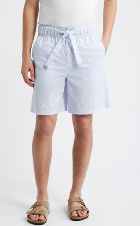 Krost Stripe Cotton Blend Drawstring Shorts in Dutch Blue at Nordstrom, Size X-Large