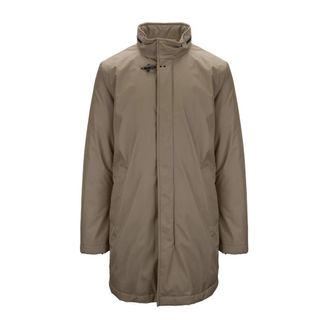 Fay Heren ritsjas met drukknoop- haak - Heren - Mantel - Beige - XL - Polyester - Jassen