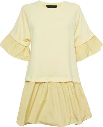 Valentino Abito corto asimmetrico - Giallo