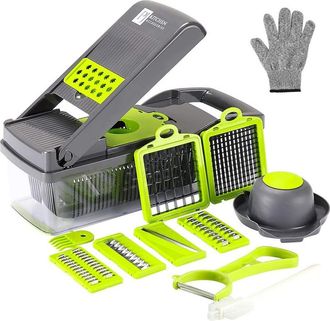 Trade Shop Trade Shop - Affettatrice Multitagliera Pialla Grattugia Tritatutto Verdure Mandolina 22 In 1