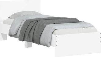 vidaXL Estructura De Cama Con Cabecero Blanco 80 X 200 Cm Vidaxl