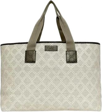 Gucci Pre-owned Vintage Tote Bag - Dames - Vintage Shopper - Beige - ONE Size - Leer - Vintage