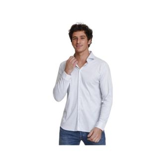 DeSoto Shirts - Heren - Zakelijke Overhemden - Wit - S - Katoen - Overhemden