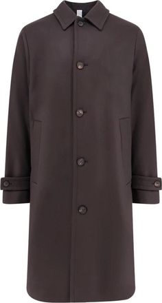 Hev&ograve; Cappotto monopetto - - Coats - Uomo - Marrone - M