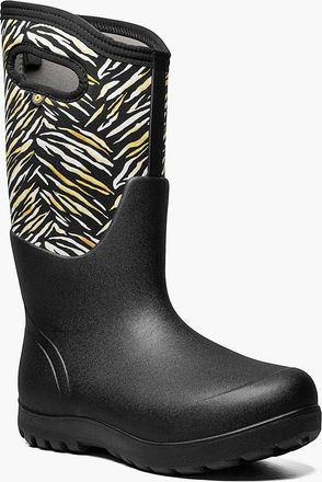 Bogs Neo-Classic Exotic 72709-009 Womens Black Waterproof Farm Boot JOBB1530
