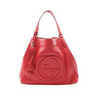 Gucci Pre-owned Soho Interlocking G Leather Tote Bag - Pre-owned - Mujer - Rojo - ONE SIZE