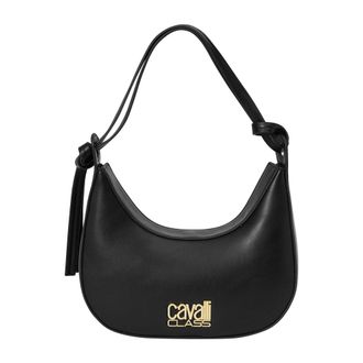 Cavalli Tassen, Dames, Zwart, ONE Size, Leer, Shoulder Bags